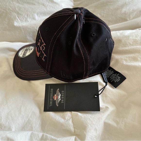 New Harley Davidson Colorblocked Fitted 39THIRTY Basbeall Hat medium large - Picture 4 of 7